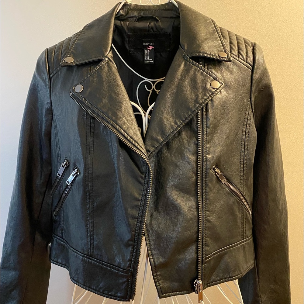 Forever 21-Faux Leather Jacket